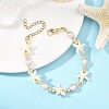 Natural Cultured Freshwater Pearl & Synthetic Turquoise & Non-magnetic Synthetic Hematite Beaded Bracelets for Women BJEW-JB14092-1