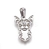 Tarnish Resistant 304 Stainless Steel Puppy Pendants X-STAS-F219-05P-1