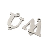 26Pcs 26 Styles 201 Stainless Steel Laser Cut Letter A~Z Links STAS-P428-16P-2