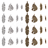 16Pcs 8 Styles Tibetan Style Alloy Pendants FIND-LP0002-18-3