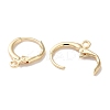 Rack Plating Brass Hoop Earring Settings KK-F090-14LG-2