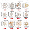 48Pcs 12 Styles Alloy Glass Rhinestone Cabochons FIND-CA0011-02-2
