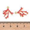 304 Stainless Steel Enamel Pendants STAS-Q119-12G-02-3