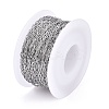 Tarnish Resistant 304 Stainless Steel Paperclip Chains CHS-F010-01A-P-01-2