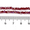 Baking Electroplate Glass Beads Strands DGLA-A039-J4mm-B19-4