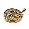 304 Stainless Steel Big Pendants STAS-D091-05AG-2
