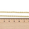 Brass Twist Rope Chains Necklace for Women X-NJEW-P265-15G-4