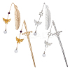 4Pcs Alloy Bookmarks AJEW-OC00037-1