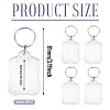 20Pcs Acrylic Photo Frame Keychains AJEW-TA0003-60-4