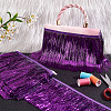 Polyester Tinsel Tassel Trimming DIY-WH0430-372C-4