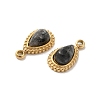 Natural Labradorite Teardrop Charms STAS-B074-04G-03-2