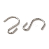 Non-Tarnish 304 Stainless Steel S-Hook Clasp STAS-C085-03F-P-2
