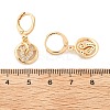 Brass Micro Pave Clear Cubic Zirconia Hoop Earrings for Women EJEW-G428-24G-03-5