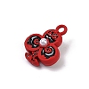 Spray Painted Alloy Pendants PALLOY-S038-08A-2