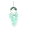 Retro Style Iron & Natural Green Aventurine Pendant Hanging Decoration PW-WG38430-04-1