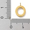 Ion Plating(IP) 304 Stainless Steel Micro Pave Cubic Zirconia Pendants STAS-Z107-03G-14-3