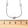Non-Tarnish 304 Stainless Steel Snake Chain Necklaces NJEW-G313-15P-4