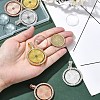 DIY Blank Dome Alloy Crystal Rhinestone Pendant Making Kits DIY-YW0009-87-4