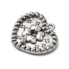 304 Stainless Steel Micro Pave Rhinestone Pendants STAS-G369-06P-2