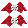2Pcs Detachable Bowknot Polyester Ribbon Shoe Decoration FIND-FG0003-03B-1