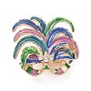 Mardi Gras Feather Mask Enamel Pins LS-JEWB-E041-13G-1