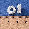 Brass Micro Pave Cubic Zirconia European Beads KK-C157-09C-S-3