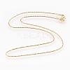 304 Stainless Steel Snake Chain Necklaces NJEW-G313-20G-1