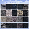 20Pcs 20 Styles Polycotton Fringe Trim Ribbons OCOR-GF0004-90-6