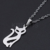 Non-Tarnish 201 Stainless Steel Pendants Necklaces NJEW-S105-JN665-45-1-1