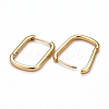 Brass Huggie Hoop Earrings KK-H741-05G-2