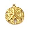 Ion Plating(IP) 304 Stainless Steel Pendants STAS-C104-24G-1
