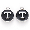 Platinum Plated Alloy Charms LS-ENAM-S118-02T-P-1