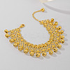 Bohemian Ethnic Style Brass Bell Charm Anklets with Tassels for Women AN9396-4