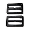 Rectangle Shape Resin Buckle Clasps RESI-WH0035-25A-02-1