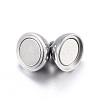 Tarnish Resistant 304 Stainless Steel Magnetic Clasps with Loops LS-STAS-F108-07P-2