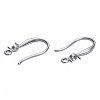 316 Surgical Stainless Steel Hook with Rhinestone Settings and Horizontal Loop STAS-N092-134P-2