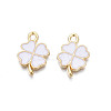 Rack Plating Alloy Enamel Pendants ENAM-N055-088-04LG-2