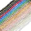 Transparent Electroplate Glass Beads Strands EGLA-N002-34C-B-1
