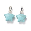 Synthetic Turquoise Charms G-F584-A20-S-2
