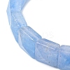 Dyed Natural Quartz Crystal Beads Stretch Bracelets for Women Men BJEW-C097-06-16-3