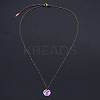 Rainbow Color Stainless Steel Constellation Pendant Necklace for Men Women ZODI-PW0001-039A-2