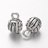 Sports Theme Tibetan Style Alloy Volleyball Charms TIBEP-5234-AS-LF-1