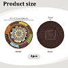 2Pcs Non Woven Fabric Embroidery Needle Felt and Seed Beads Cloth Appliques PATC-PH0001-40B-3