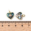 Brass Micro Pave Cubic Zirconia Pendants KK-K384-23C-G-3