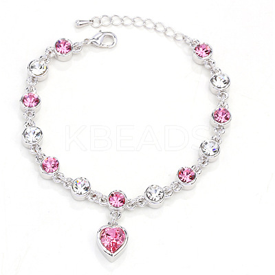 Alloy Rhinestone Charm Bracelets FS-WG1766B-01-1