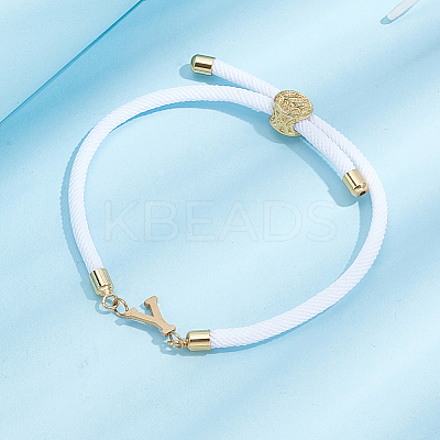 1pc Adjustable Nylon Cord Slider Bracelets for Women BJEW-LP0001-33Y-G-1