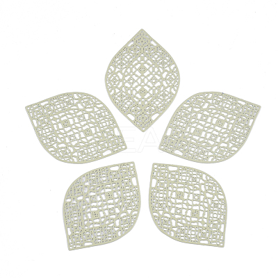 430 Stainless Steel Filigree Pendants X-STAS-S108-12C-1