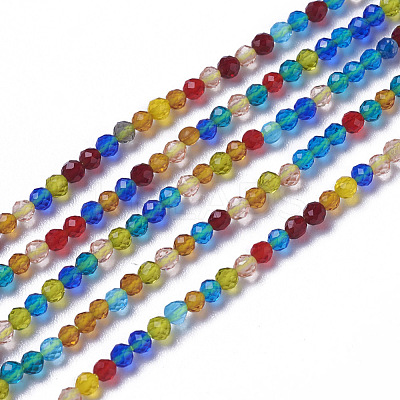 Glass Beads Strands G-F596-47Q-2mm-1
