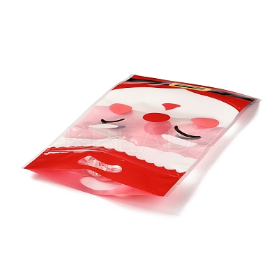 Christmas Theme Rectangle Plastic Zip Top Candy Storage Bags OPP-I003-02A-1