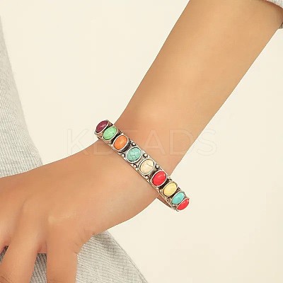 Bohemian Style Alloy Cuff Bangles FS-WGD0FBE-01-1
